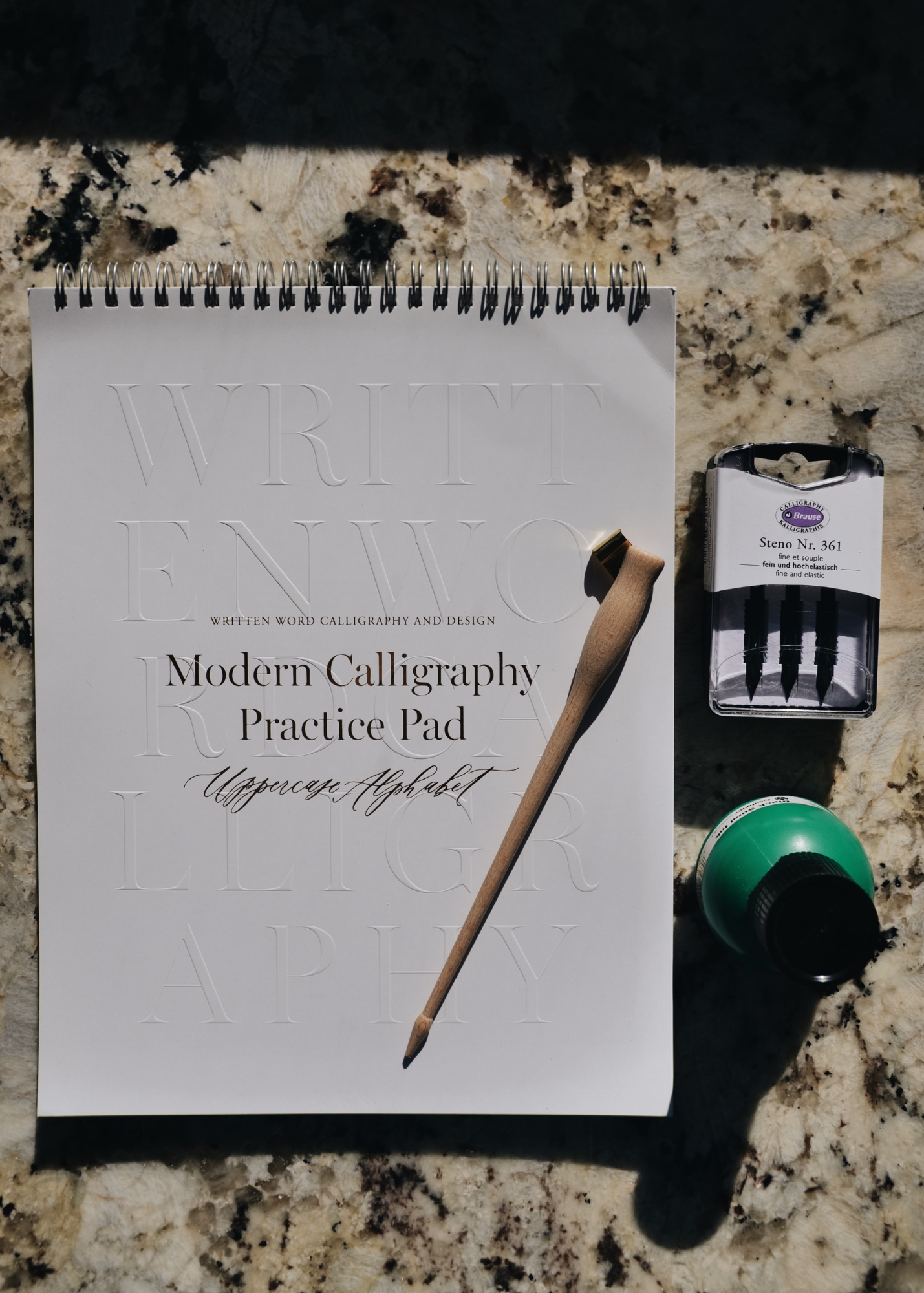 Modern Calligraphy Practice Pad - Uppercase Letters