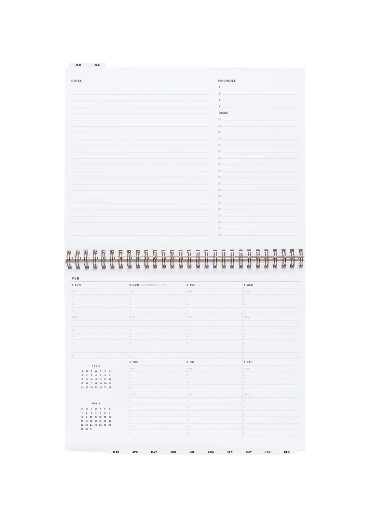 Appointed 26-27 Weekly Task Planner - Hunter Green