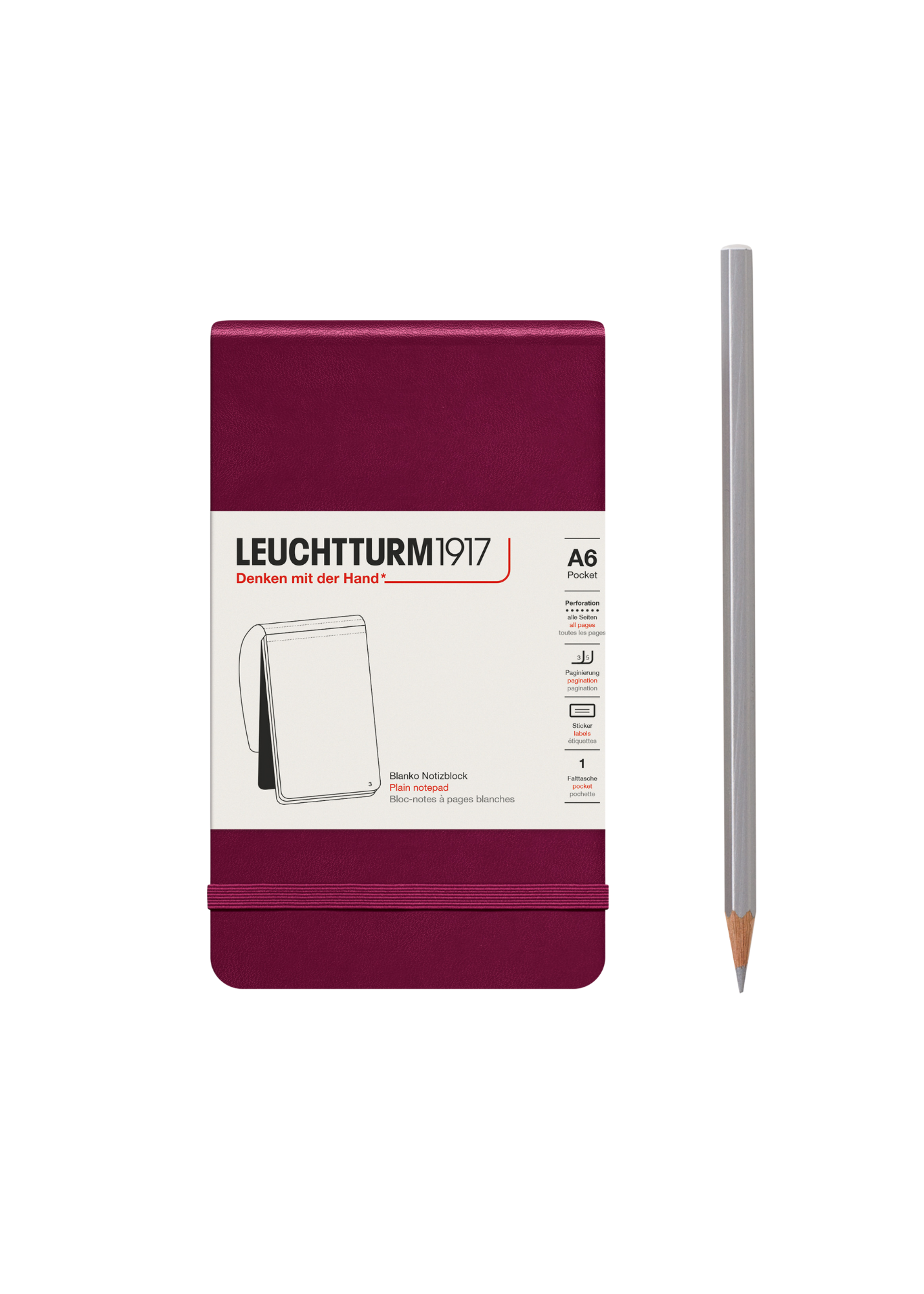 Port Red A6 Notepad - Lined