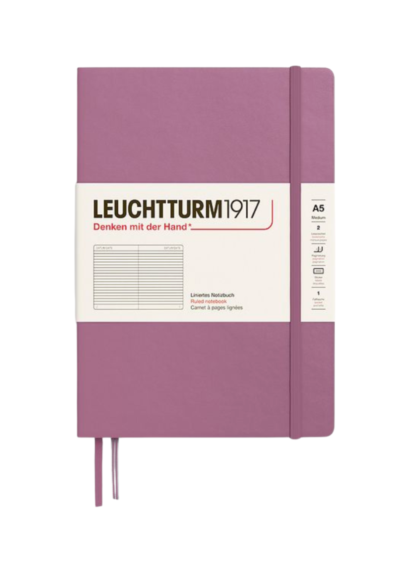 Dusty Rose A5 Notebook - Lined