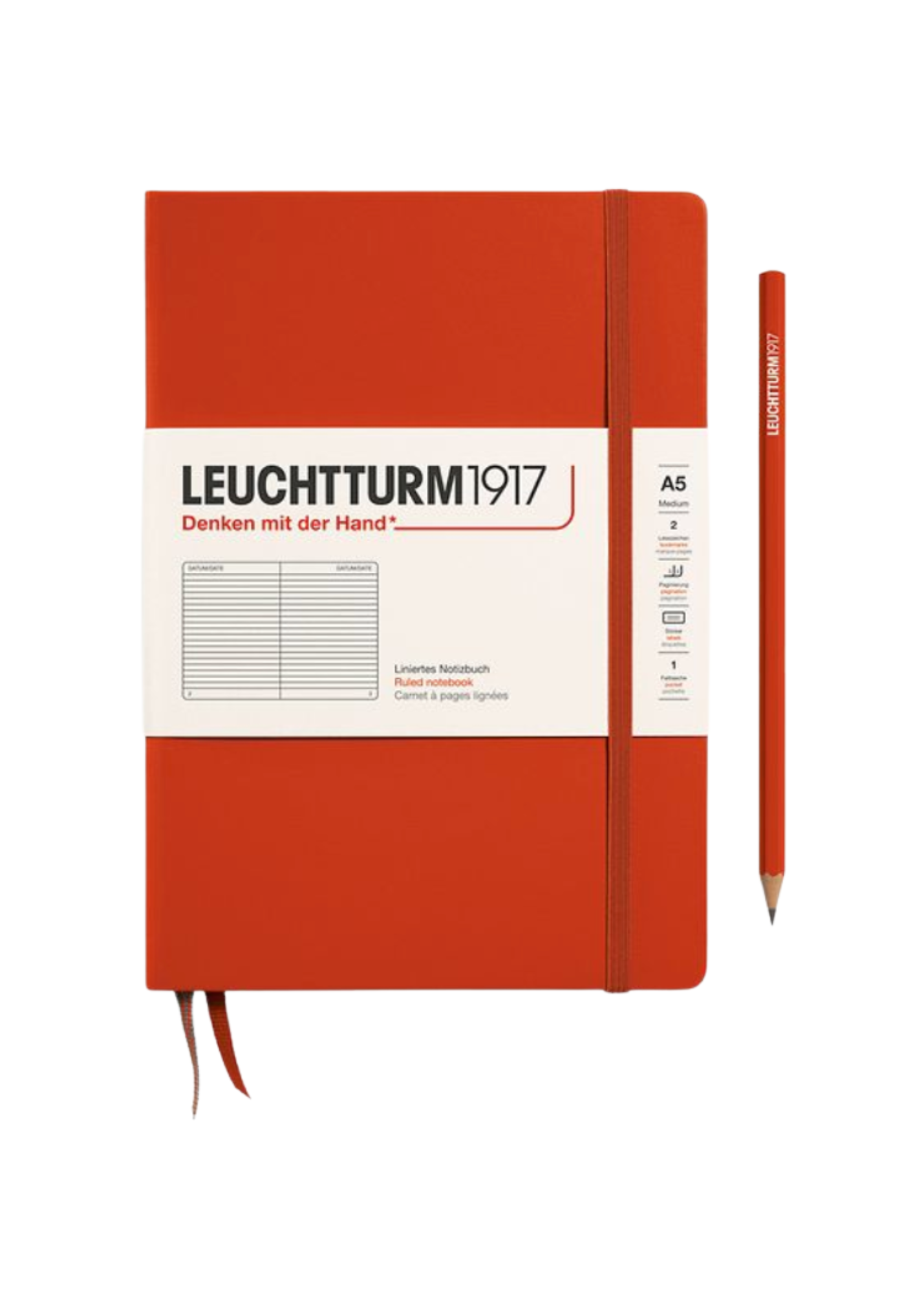 Fox Red A5 Notebook - Lined