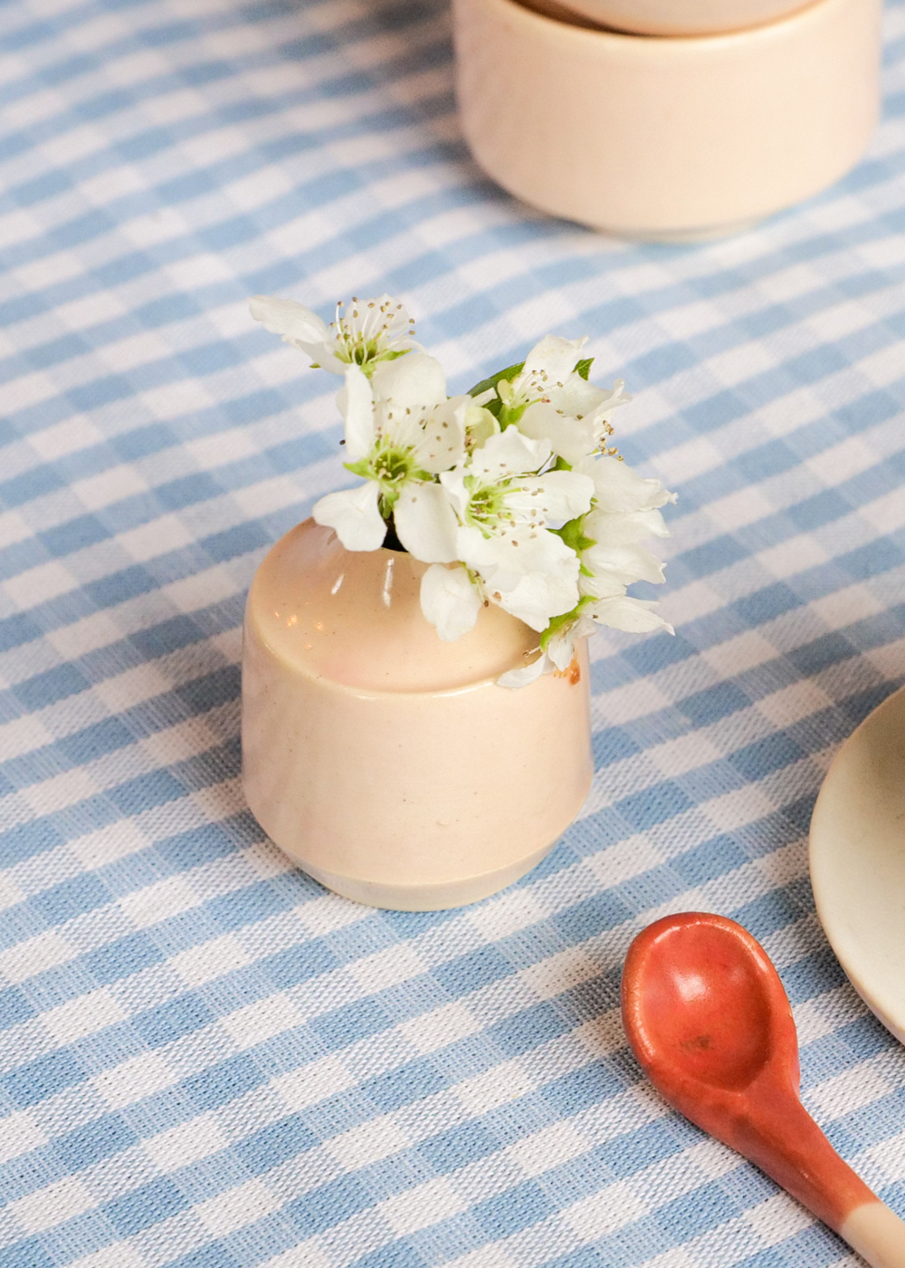 Tiny Blush Bud Vase