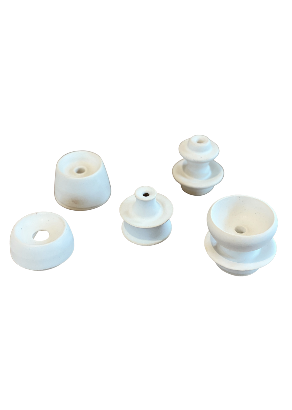 Tiny White Candlestick Holder