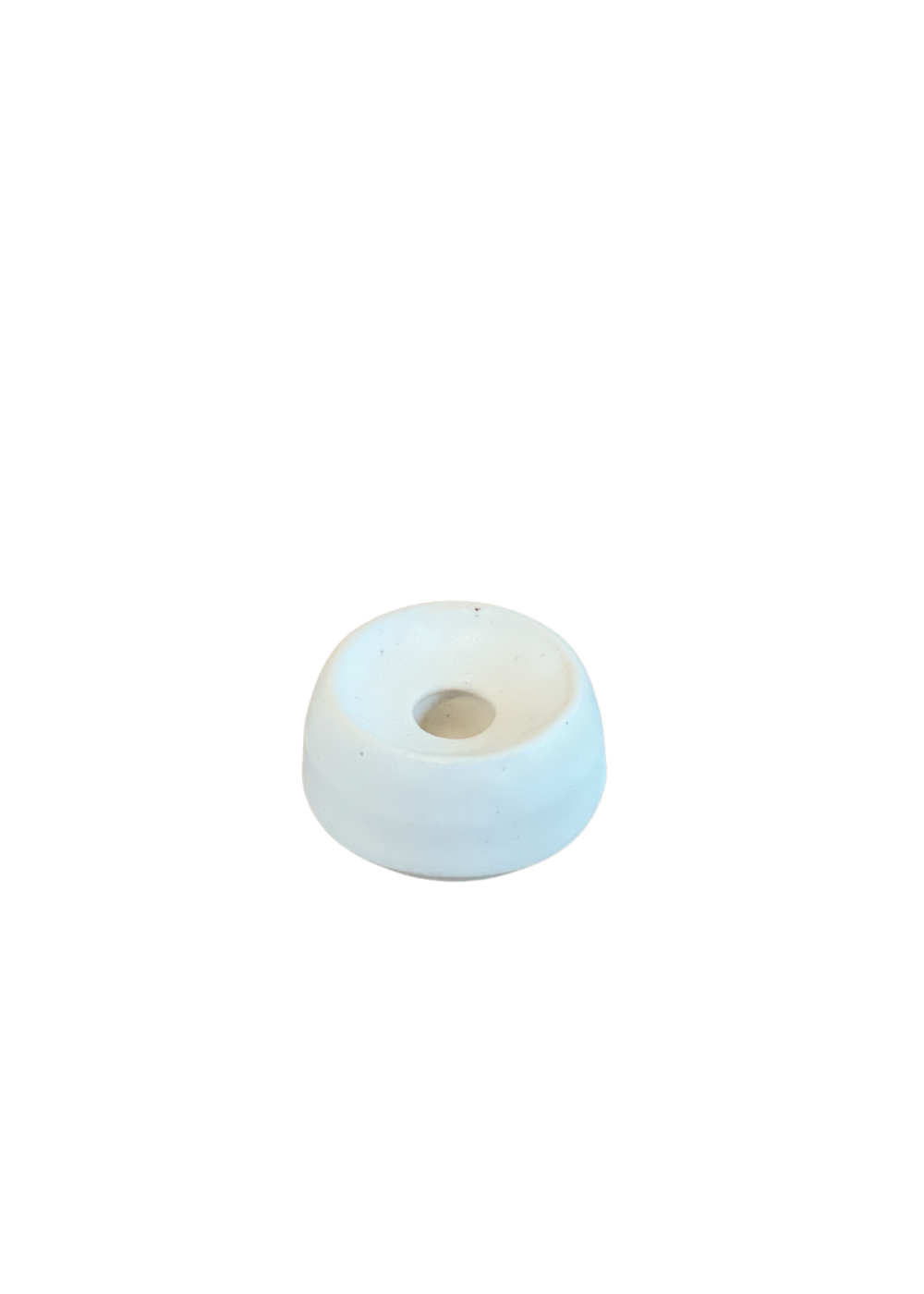 Tiny White Candlestick Holder