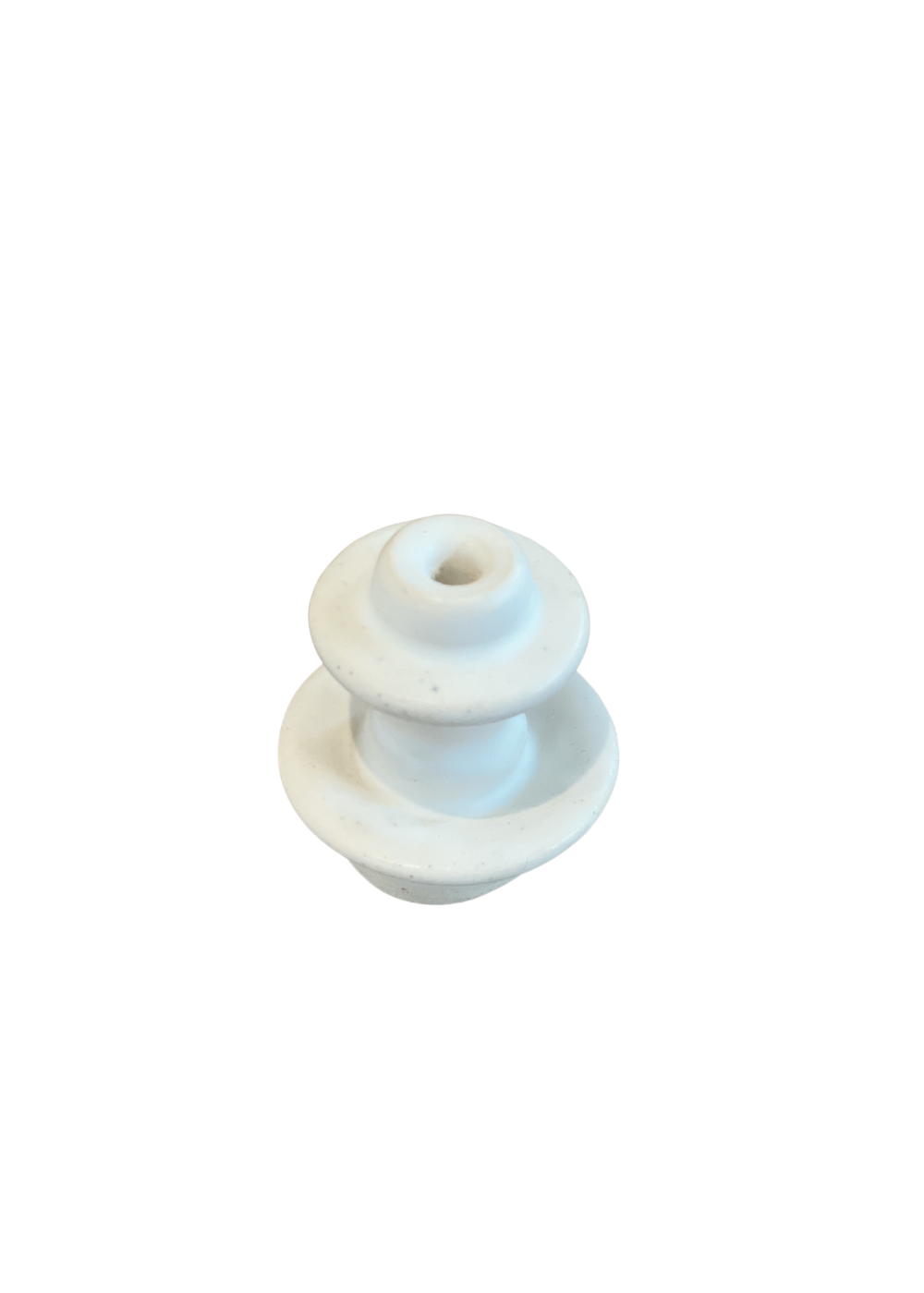 Tiny White Candlestick Holder