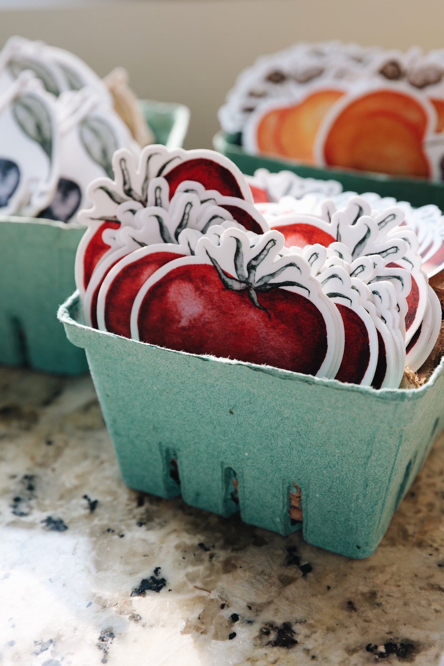 Watercolor Tomato Sticker | Summer 2023 Fruit Stand