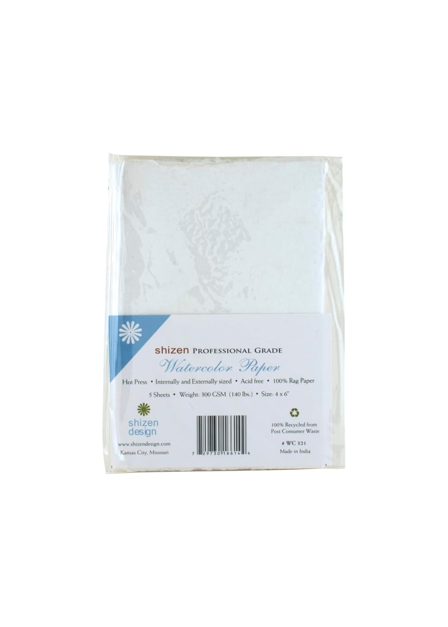 Watercolor Paper Set of 4"x6" Sheets