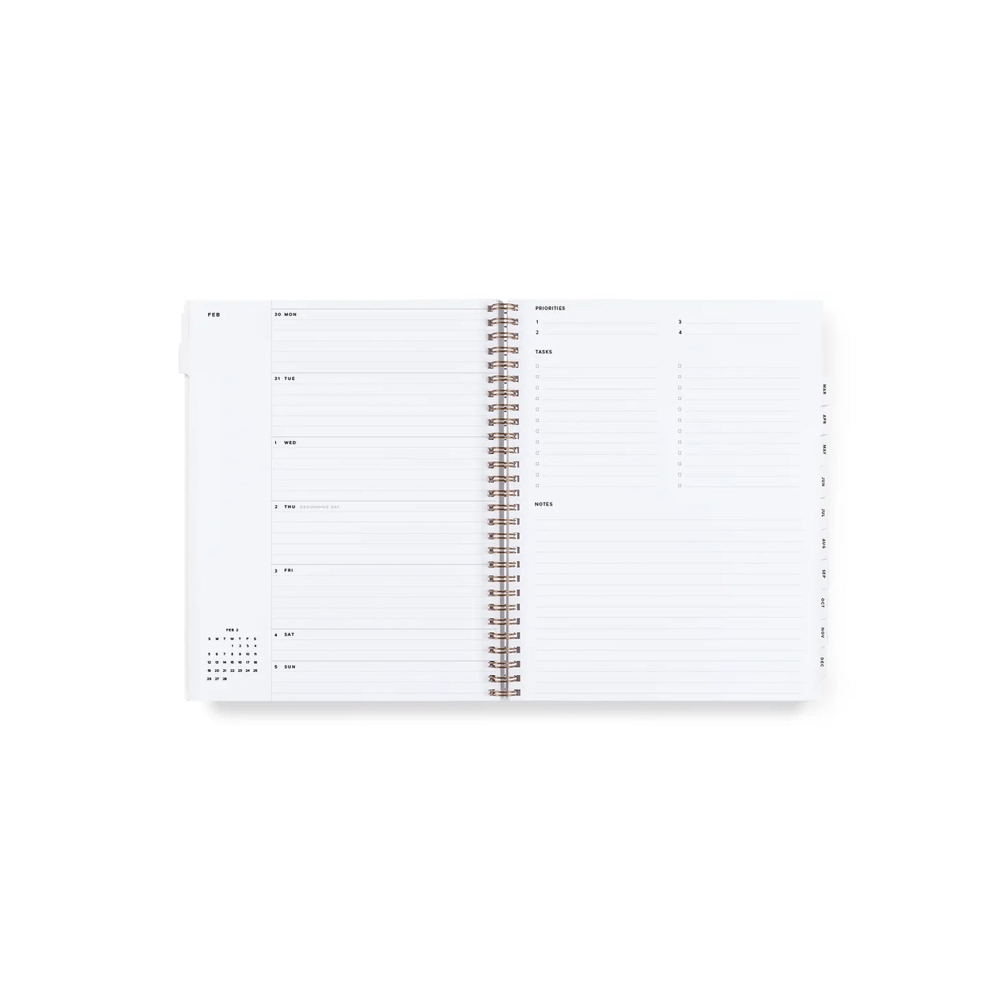 2024 Appointed Year Task Planner - Lavender Gray