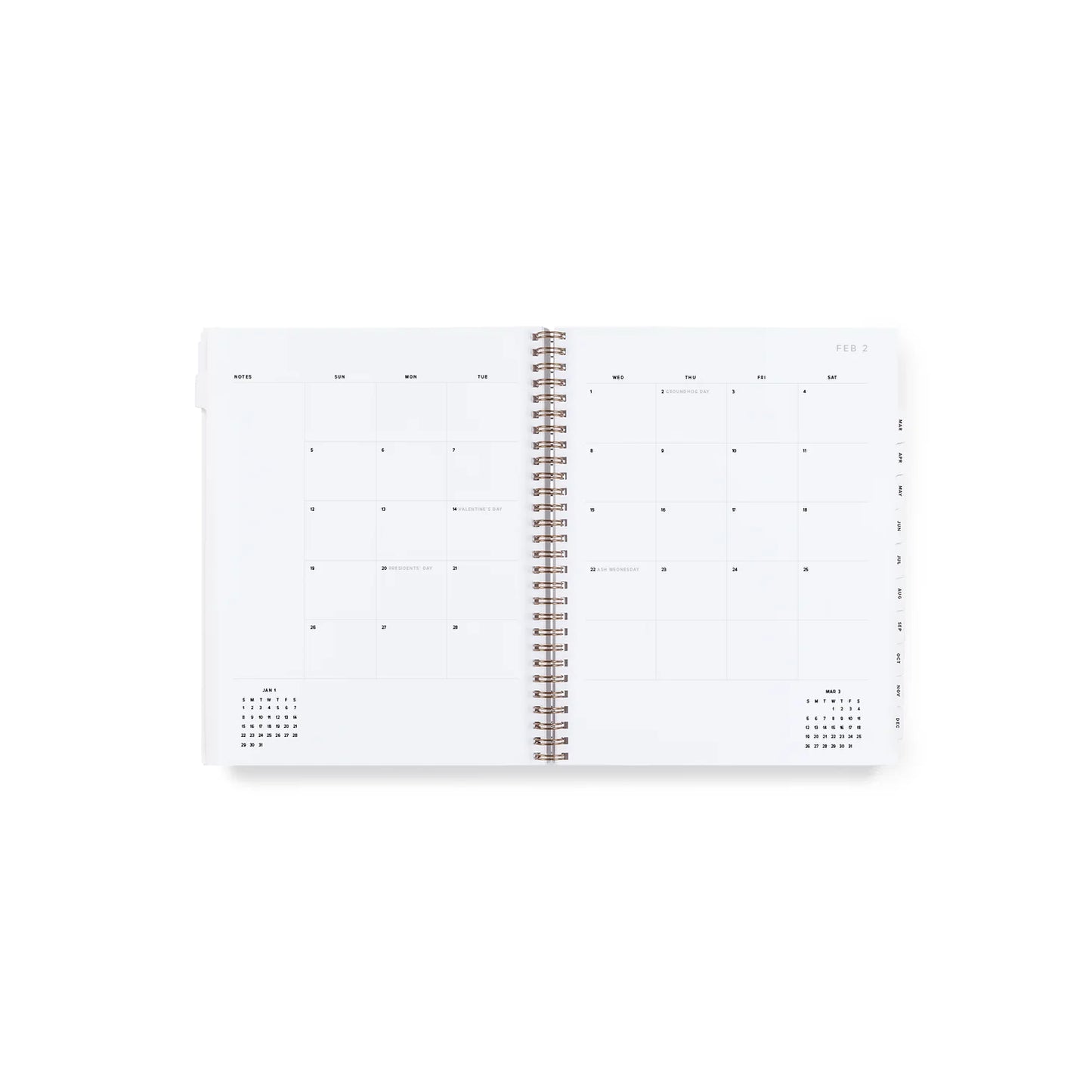 2024 Appointed Year Task Planner - Lavender Gray