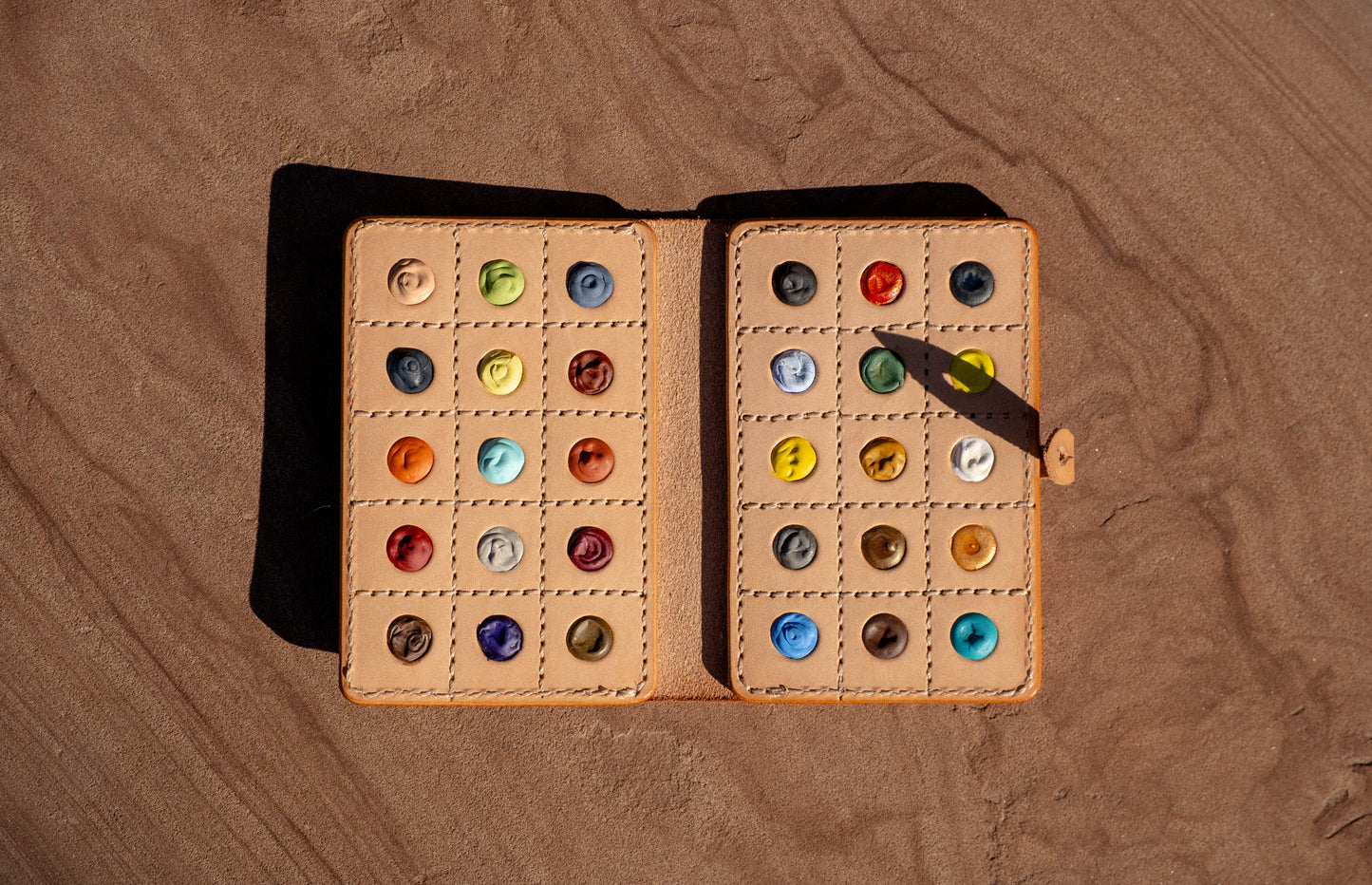 Martha Mae x Beam Paints: The O'Keeffe Palette Plein Air Watercolor Set of 30 in Leather Case