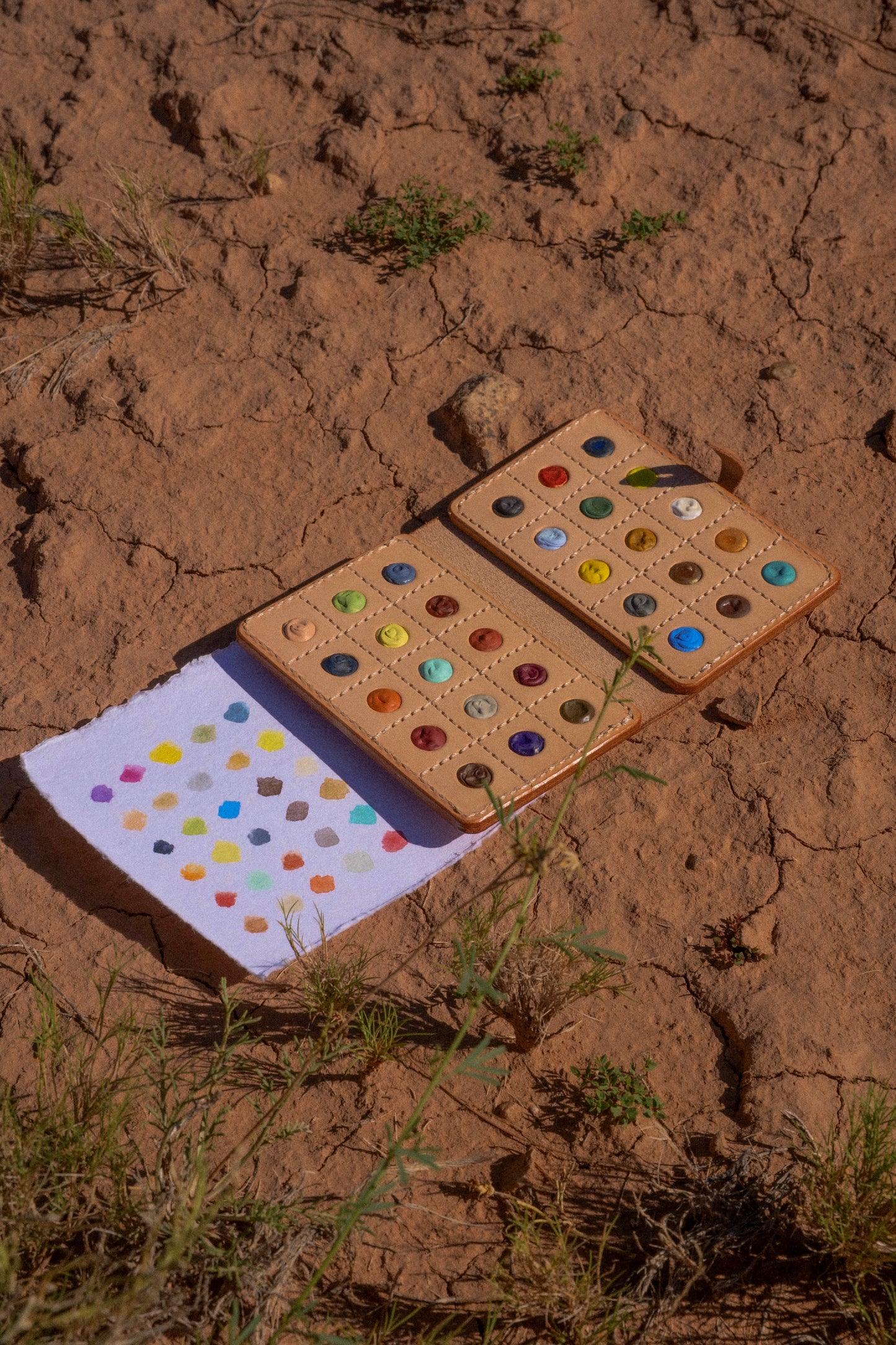 Martha Mae x Beam Paints: The O'Keeffe Palette Plein Air Watercolor Set of 30 in Leather Case