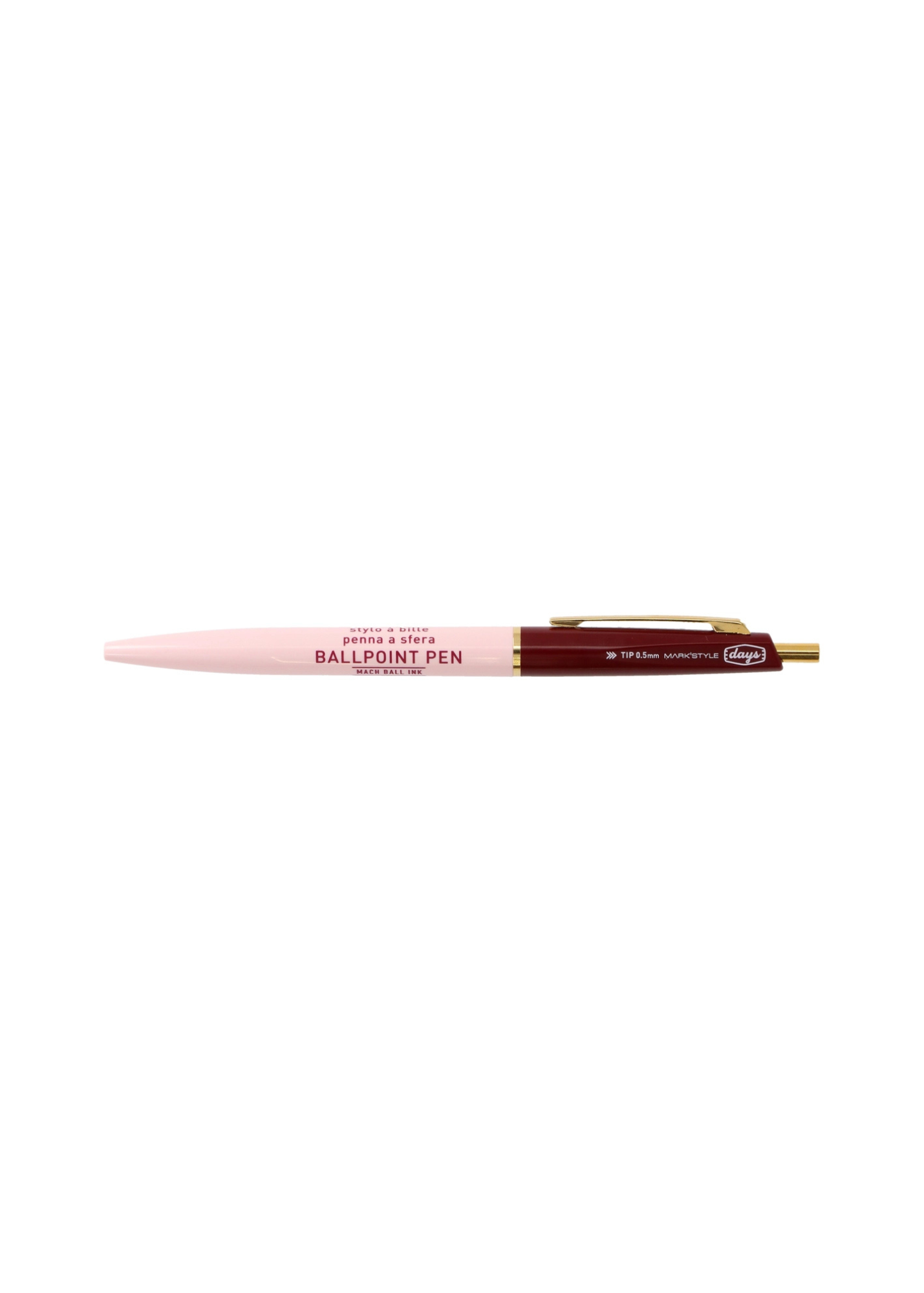 Mark's Mach Ball Ink Pen - Pink/Brown