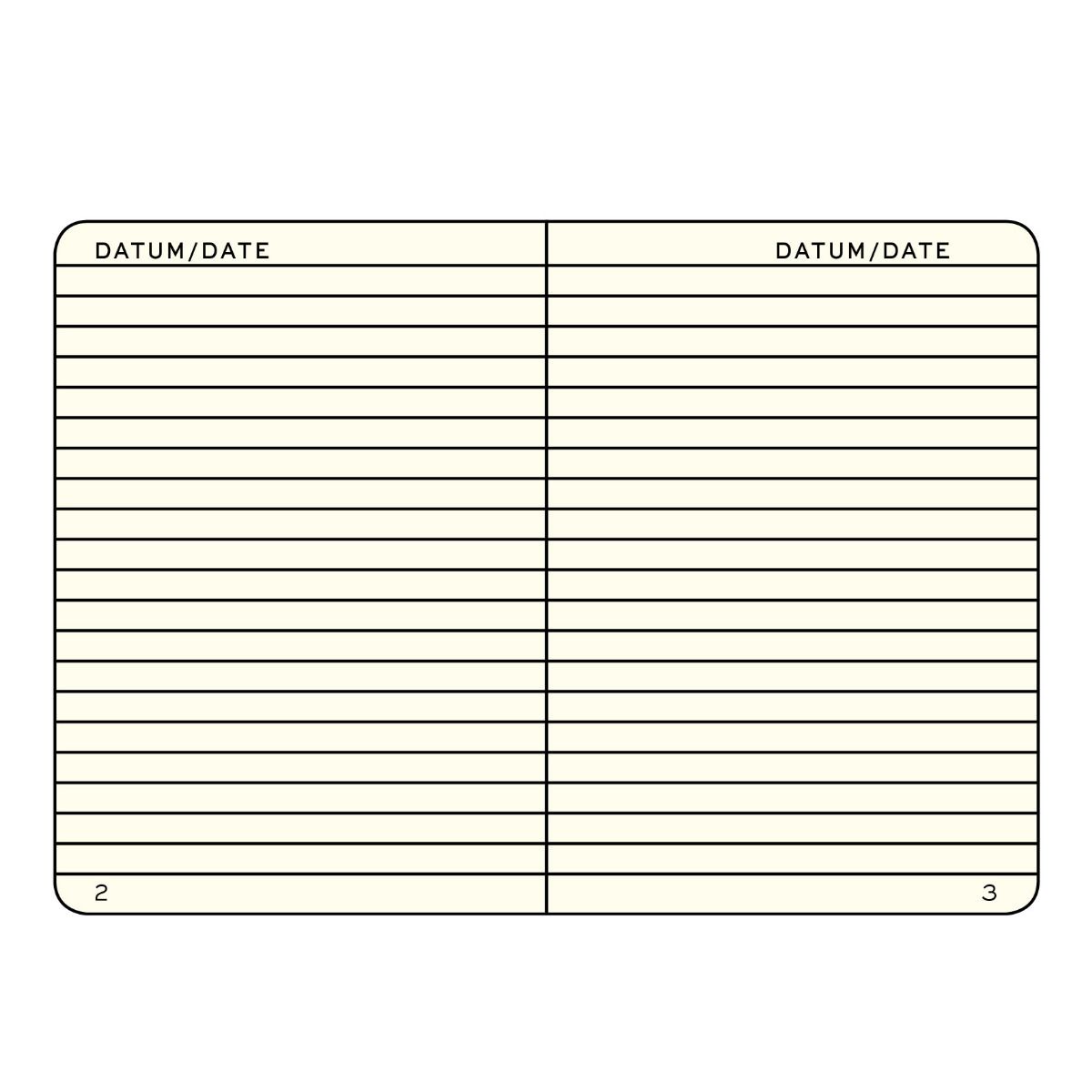 Black A5 Notebook - Lined