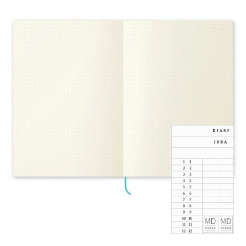 Midori Green Dot Grid A5 Notebook