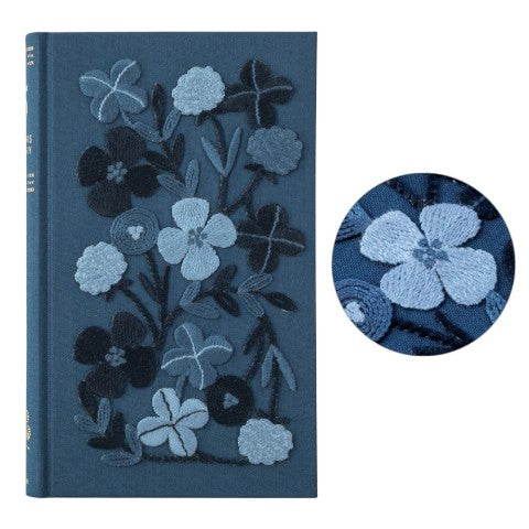5 Year Journal - Flower Embroidery Navy