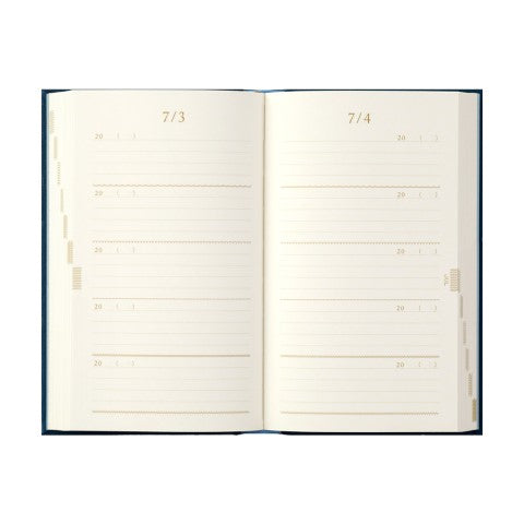 5 Year Journal - Flower Embroidery Navy