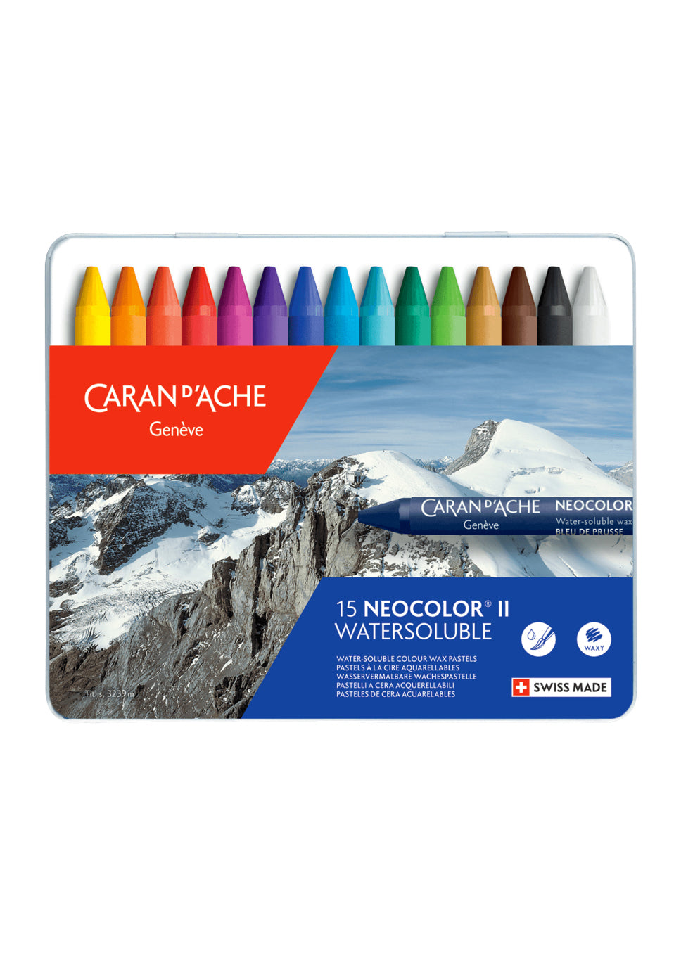 Caran d'Ache Neocolor II Aquarelle Water Soluble Wax Pastel Sets