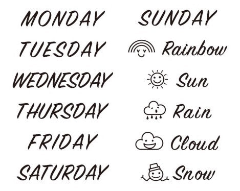 Paintable Self-Inking Stamp- Day and Weather