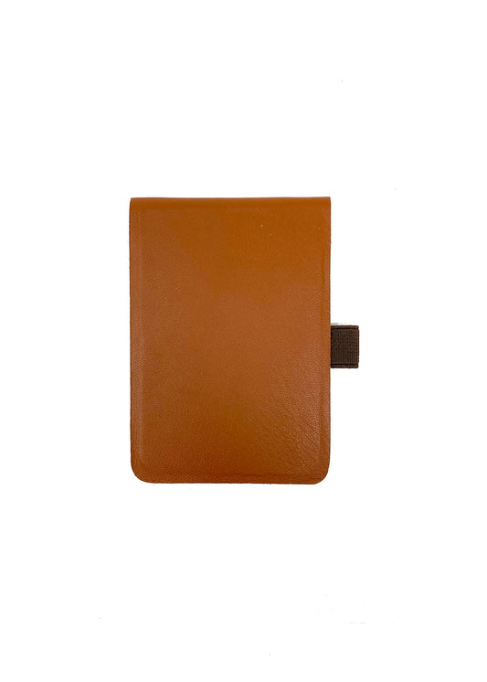 Medium Leather Notepad in Brown
