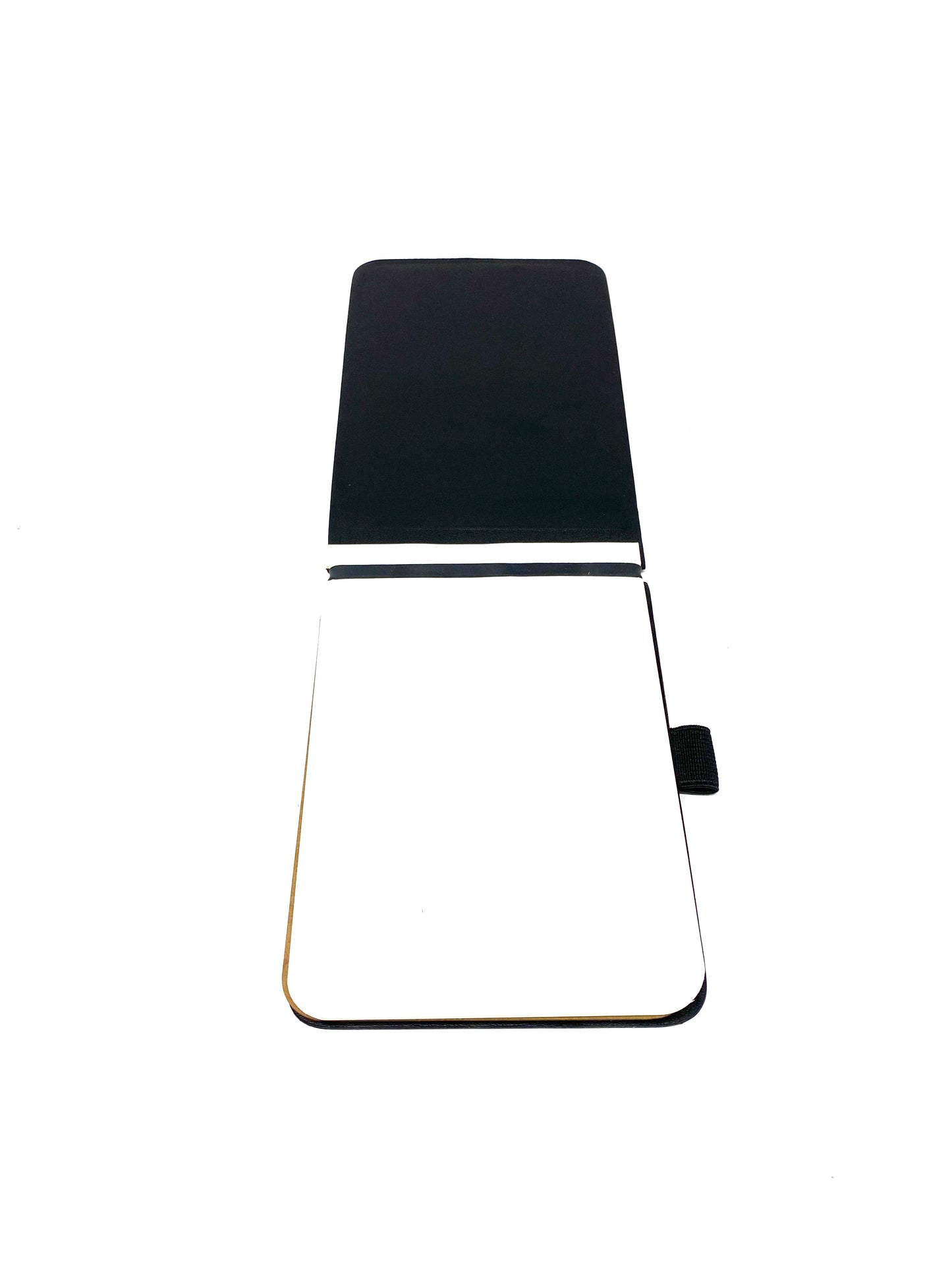 Medium Leather Notepad in Black