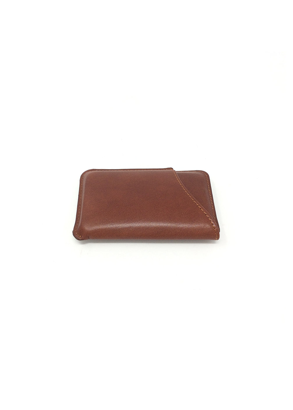 Dark Cognac Leather Card Case