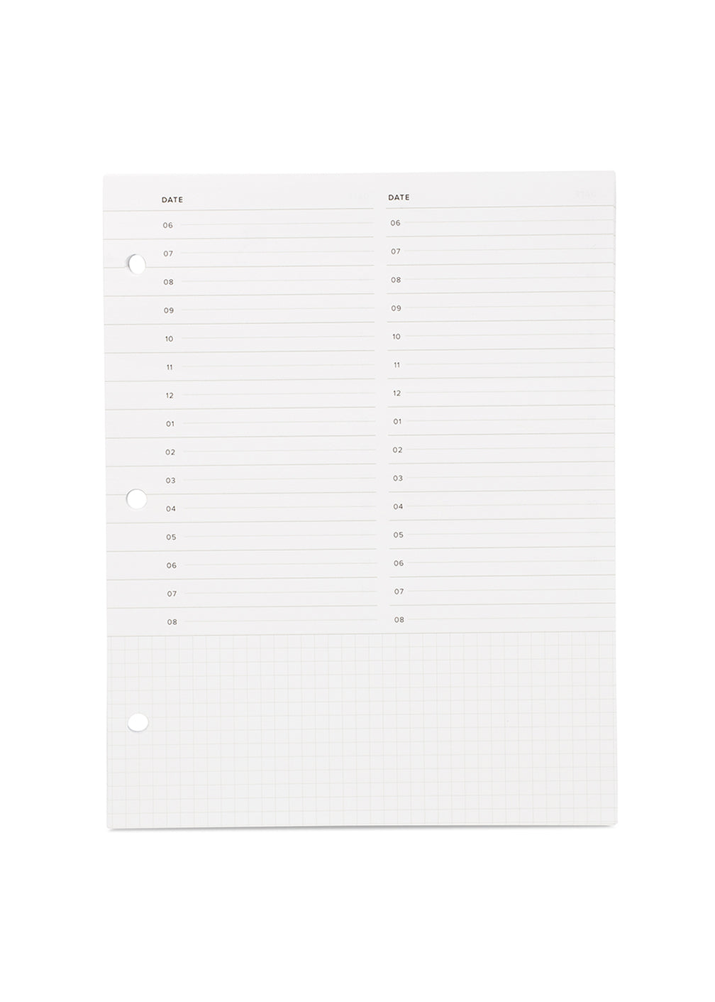  A5 Refill Paper, Weekly Planner Daily Planner Refill