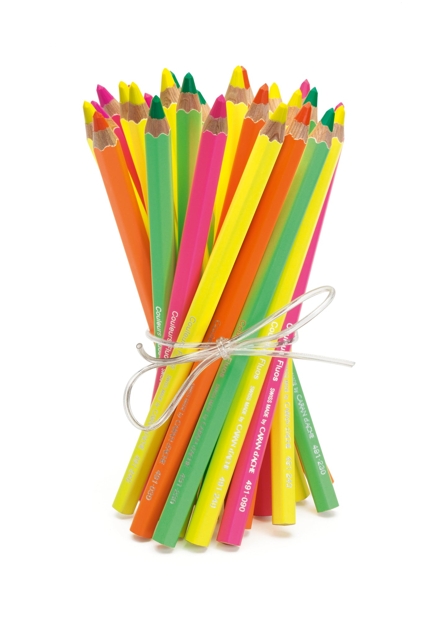 Caran d'Ache Fluorescent Maxi Pencil - Pink