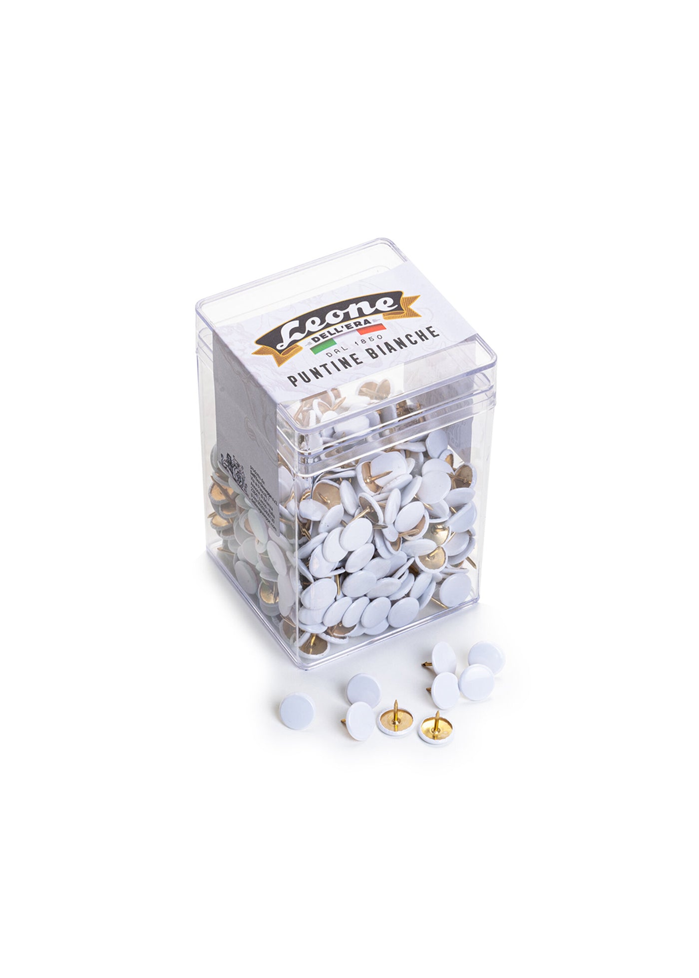 Leone Putine Blanche 500 Pushpins -White