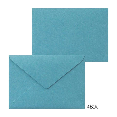 Letterpress Stationery Set - Blue