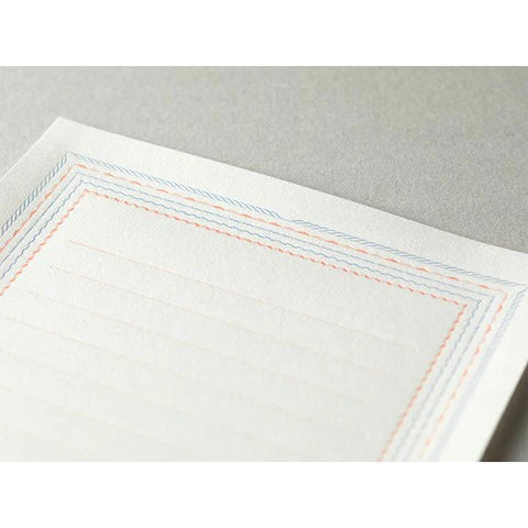 Letterpress Stationery Set - Blue