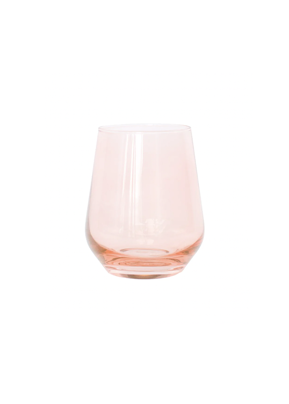 Blush Pink Stemless Wine Glasses