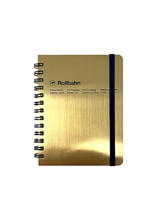 Rollbahn Pocket Memo Notebook - Gold