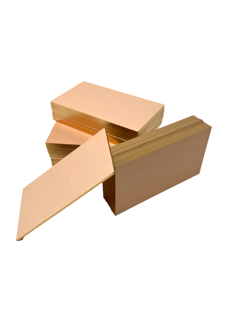 Small Cards with Gold Edging - Blush