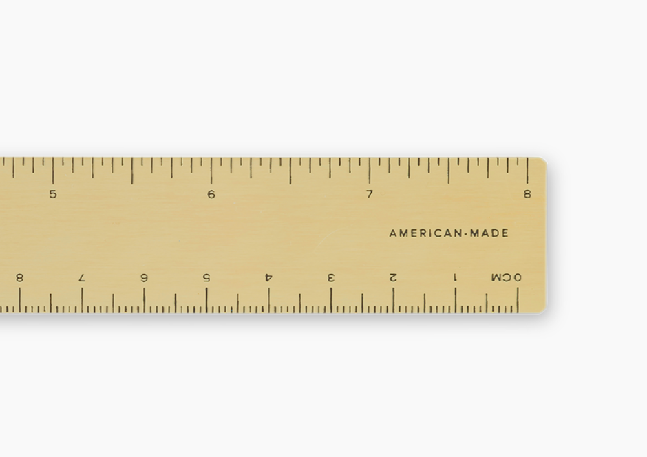 Brass Pocket Ruler