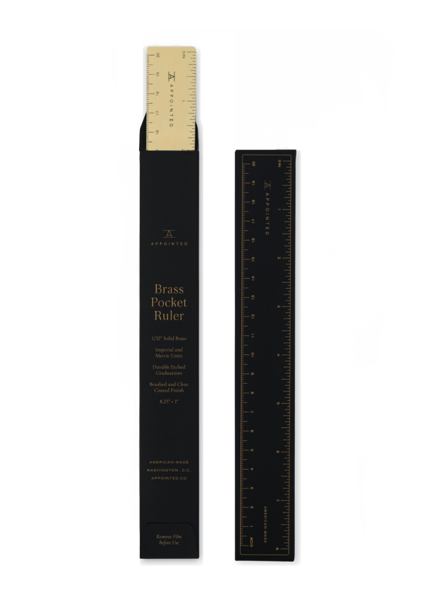 Brass Pocket Ruler