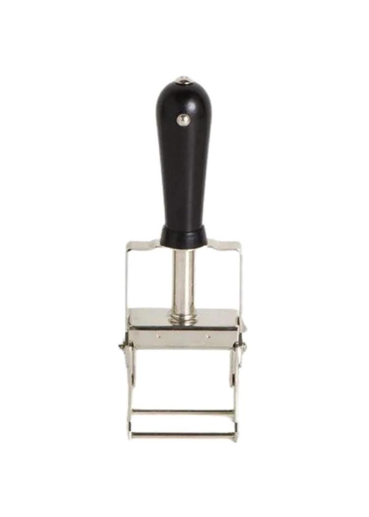 Self Inking Stamper - Nickel-plated + Black