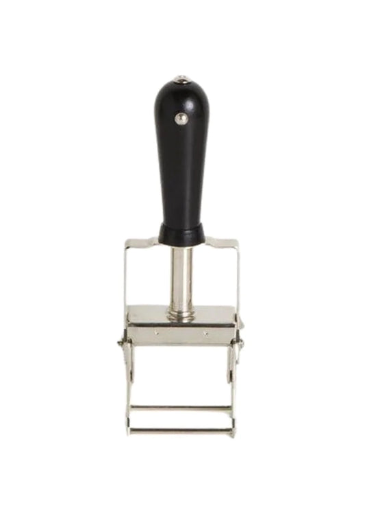 Self Inking Stamper - Nickel-plated + Black