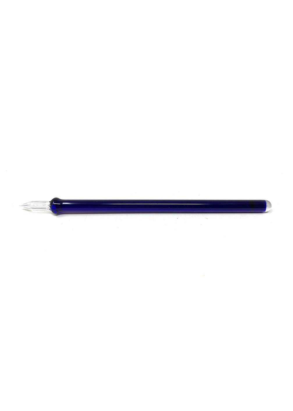 Handmade Glass Dip Pen - Ultramarine Blue, Long