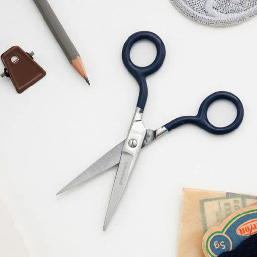 Navy Stainless Steel Scissors - Small