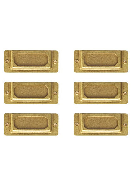 Traveler's Company Brass Label Plate