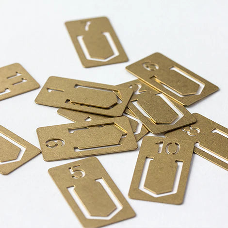 Traveler's Company Brass Number Clips