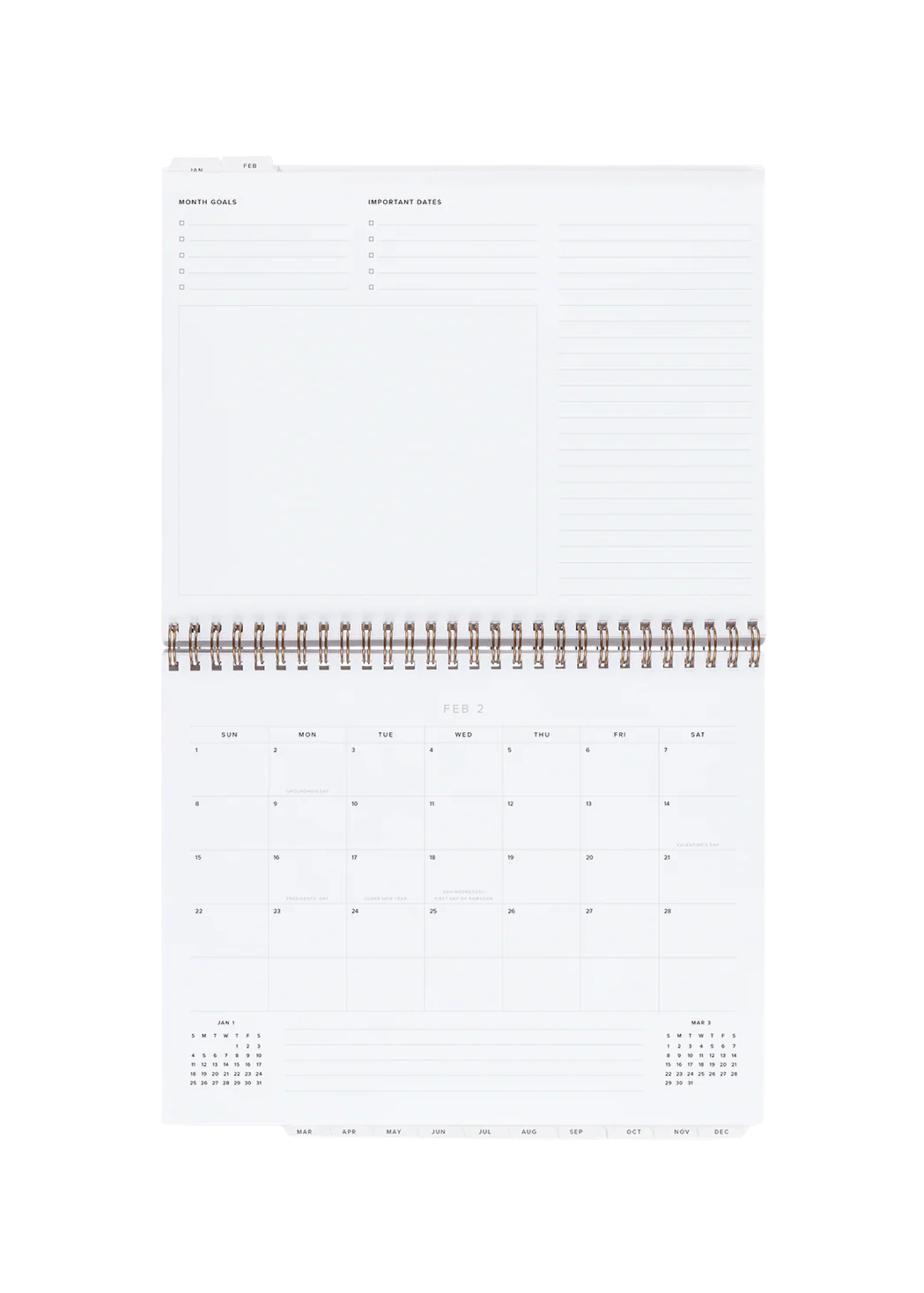 2026 Appointed Weekly Task Planner - Pomegranate