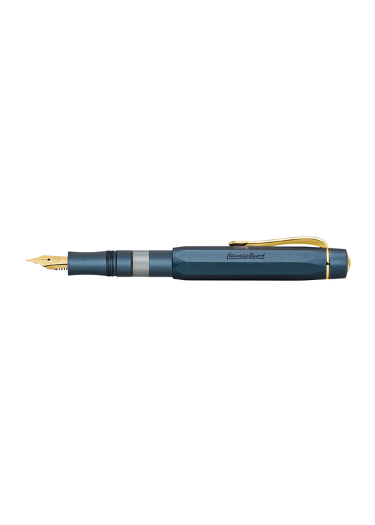 AL Sport Piston Fill Fountain Pen, Navy