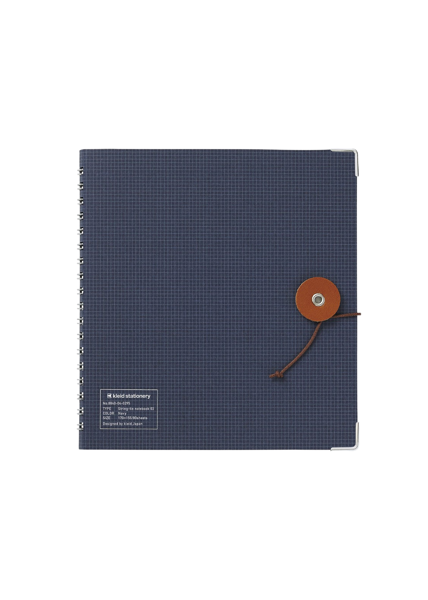 Kraft Work String-Tie Notebook Navy