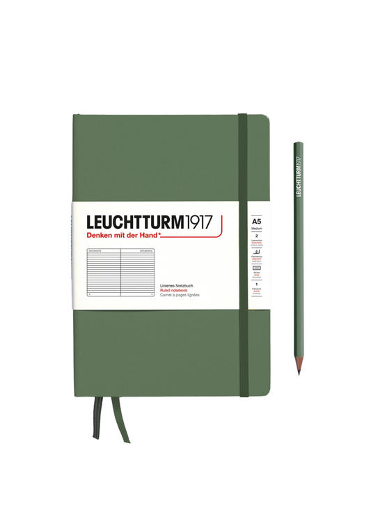Olive A5 Notebook - Lined