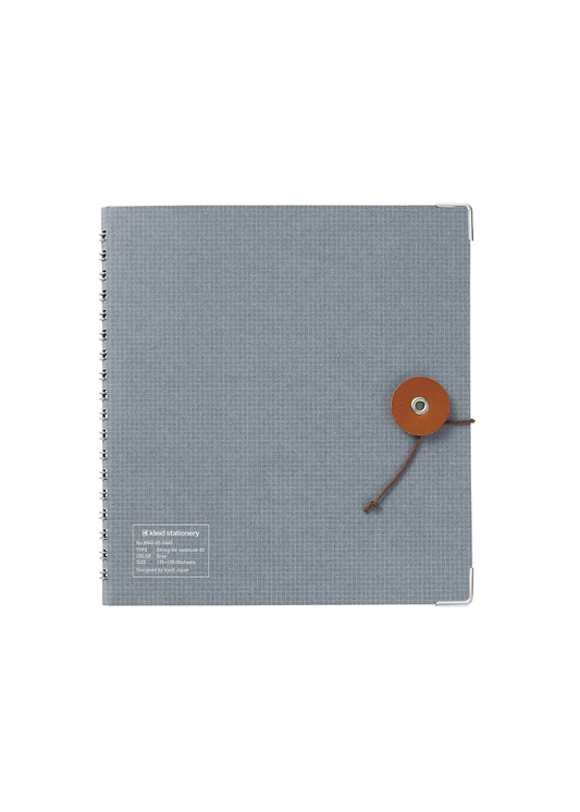 Kraft Work String-Tie Notebook Gray