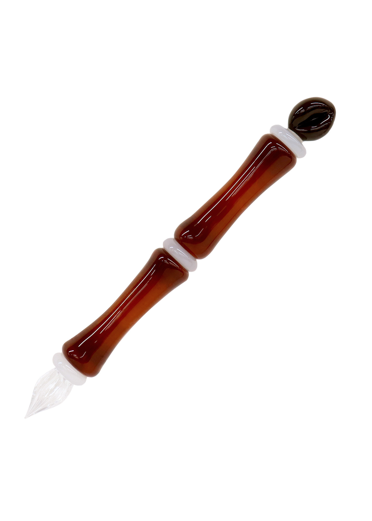Bingataya Glass Dip Pen Set - Brown