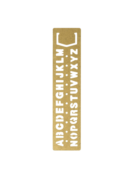 Traveler's Company Brass Stencil - Letters