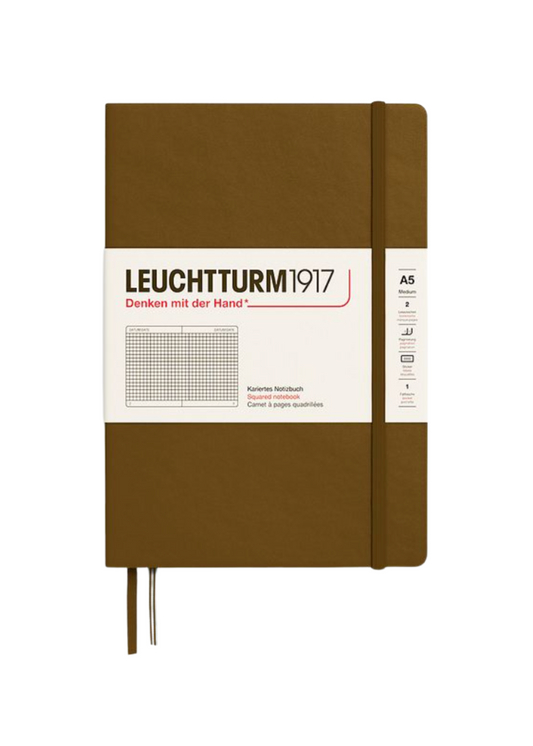 Spice Brown A5 Notebook - Grid