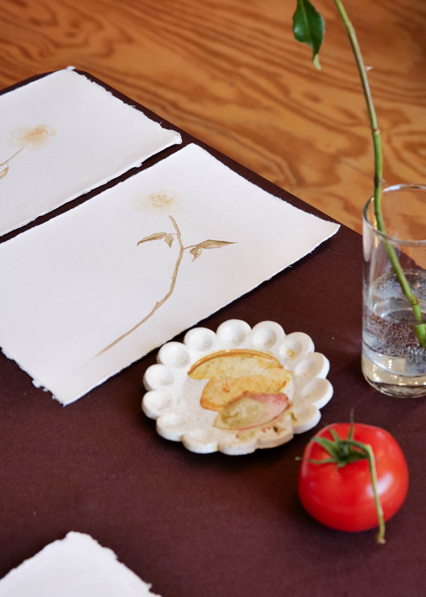 Facture Goods Flower Watercolor Palette